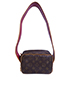 Fuchsia Perforated Mini Trocadero, back view